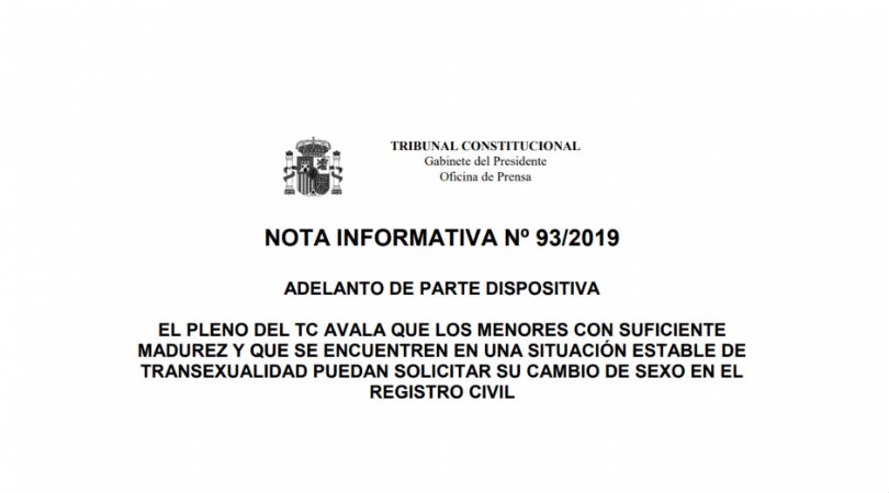 Excluir a menores trans es inconstitucional