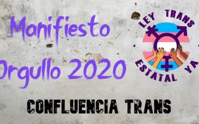 Manifiesto Orgullo 2020 – Confluencia Trans