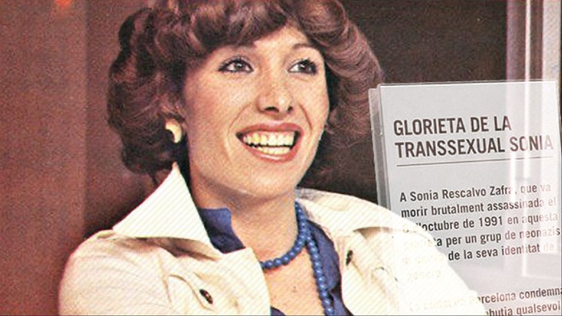 Sonia Rescalvo, fotografiada para la revista 'Lib', en una imagen recogida en 'El libro de los travestis', que conservaba en su casa la activista Beatriz Espejo