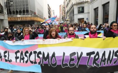 Movilización en Madrid en defensa de tramitar «ya» la ley trans para «luchar contra el fascismo»