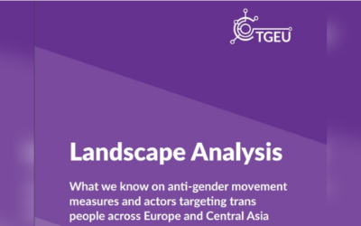 TGEU lanza un informe de análisis del panorama antigénero