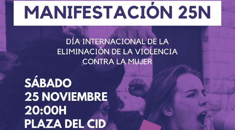 Bloque unitario transfeminista en la manifestación del 25N: Día Internacional Contra las Violencias Machistas