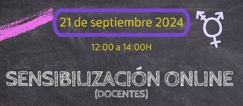 Sensibilización online enfocada a docentes - Septiembre 2024 @ Online