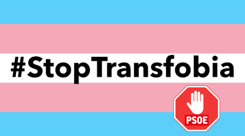 PSOE, stop transfobia