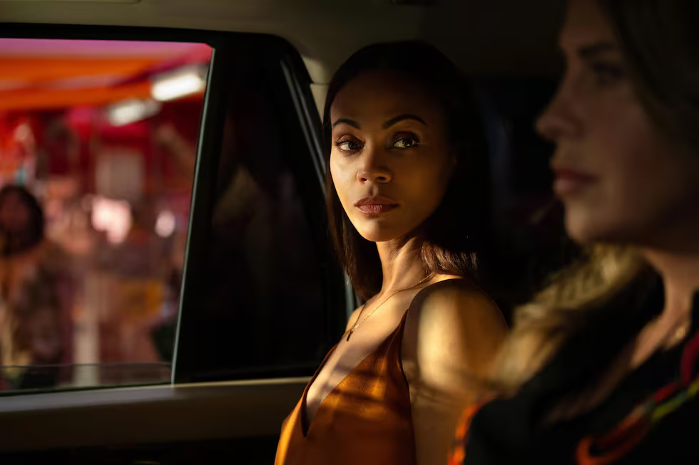 Zoe Saldana y Karla Sofía Gascón, en una escena de 'Emilia Pérez'. Las dos compartieron con a Selena Gómez y Adriana Paz el premio a la mejor actriz en el pasado Festival de Cannes.